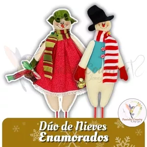 Imagen de portada para Curso online Curso Dúo de Nieves en Fieltro