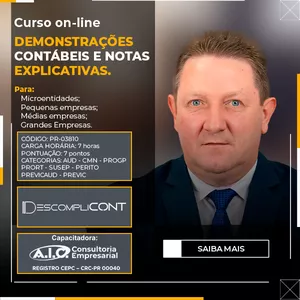 Imagem do curso Demonstrações Contábeis e Notas Explicativas