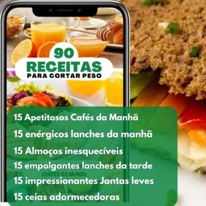 Imagem de capa para o Ebook Ebook 90 receitas para cortar peso