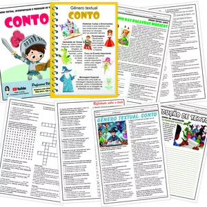 Imagem de capa para o Ebook Gênero Textual, interpretação de texto e produção textual: Conto