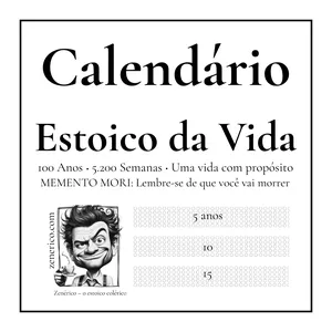 Imagem de capa para o Ebook Calendário Estoico da Vida – MEMENTO MORI