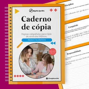 Imagem de capa para o Ebook Caderno de Cópia de Versículos Bíblicos