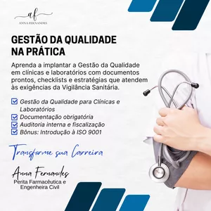 Imagem do curso Gestão da Qualidade na Prática: Clínicas e Laboratórios + Bônus ISO 9001