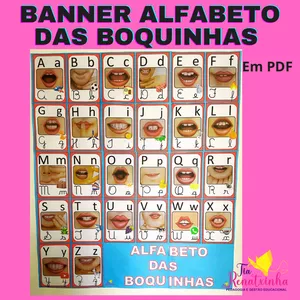 Imagem de capa para o Ebook Banner Alfabeto das Boquinhas