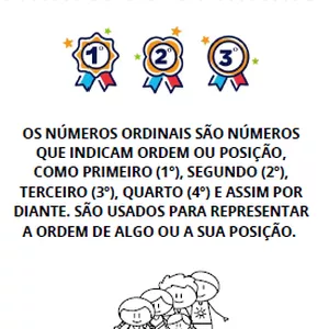 Imagem de capa para o Ebook Atividades Números Ordinais 