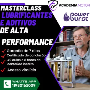 Imagem do curso Master Class Lubrificantes e Aditivos para Motores de Competição