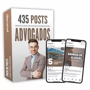 Imagem de capa para o Curso online Pack de 435 Posts para Advogados