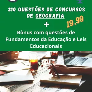 Imagem de capa para o Ebook 310 questões de concursos - Geografia Ebook