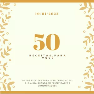 Imagem de capa para o Ebook Receitas para festas e para o dia a dia