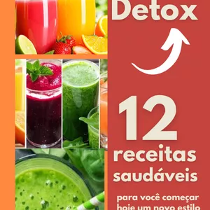 Imagem de capa para o Ebook E-book sobre receitas de sucos detox
