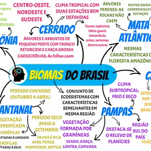 Imagem de capa para o Ebook MAPA MENTAL - BIOMAS DO BRASIL