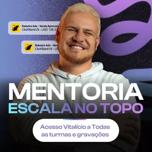 Imagem de capa para o Curso online Mentoria Escala no Topo (Acesso Vitalício a Todas as Turmas e Gravações)