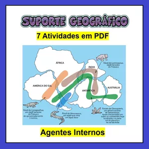 Imagem de capa para o Ebook 7 Atividades Agentes Internos do Relevo - caderno 5 🌋
