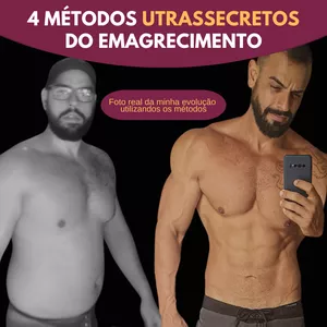 Imagem de capa para o Ebook 4 Métodos ultrassecretos do emagrecimento