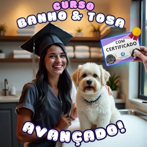 Imagem do curso Curso de Banho e Tosa Avançado