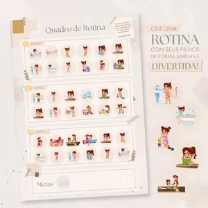 Imagem de capa para o Ebook Quadro de Rotina Infantil