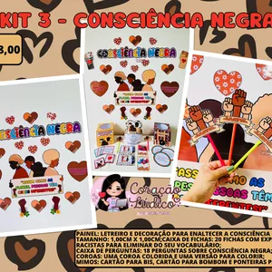 Imagem de capa para o Ebook 🌸 Kit 3 - Consciência Negra 🌸