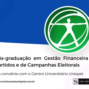 Imagem de PÓS-GRADUAÇÃO EM GESTÃO FINANCEIRA DE PARTIDOS POLÍTICOS E CAMPANHAS ELEITORAIS criado por INSTITUTO SABER DIGITAL na hotmart