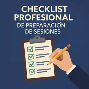 Imagen de portada para Ebook ✅ Checklist Profesional de Preparación de Sesiones
