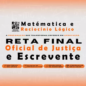 Imagem de capa para o Curso online Reta Final Oficial de Justiça e Escrevente