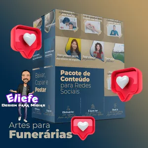 Imagem de capa para o Ebook +150 Posts para Serviços Funerários
