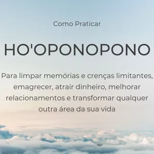 Imagem de capa para o Ebook Ho'oponopono na Prática