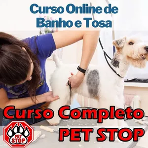 Imagem do curso 🐾 CURSO DE BANHO E TOSA 🐶 CURSO COMPLETO PET STOP