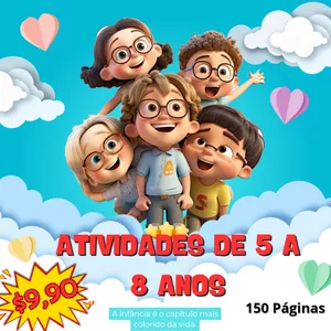 Imagem de capa para o Ebook Atividades de 5 à 8 Anos