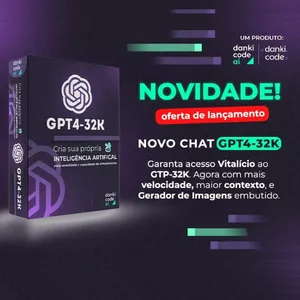 Imagem de capa para o Curso online GPT-32K  DankiAILabs Assinatura Mensal 