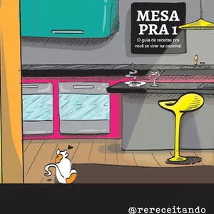 Imagem de capa para o Ebook Mesa Pra 1 - O guia de receitas para você se virar na cozinha!