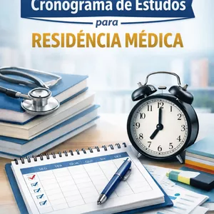 Imagem de capa para o Ebook Cronograma de Estudos para Residência Médica 2026