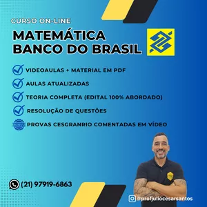 Imagem do curso Banco do Brasil - Matemática