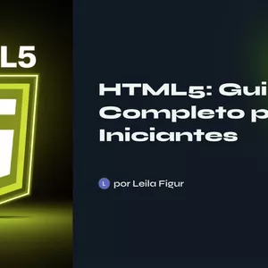 Imagem de capa para o Ebook HTML5: Guia Completo para Iniciantes